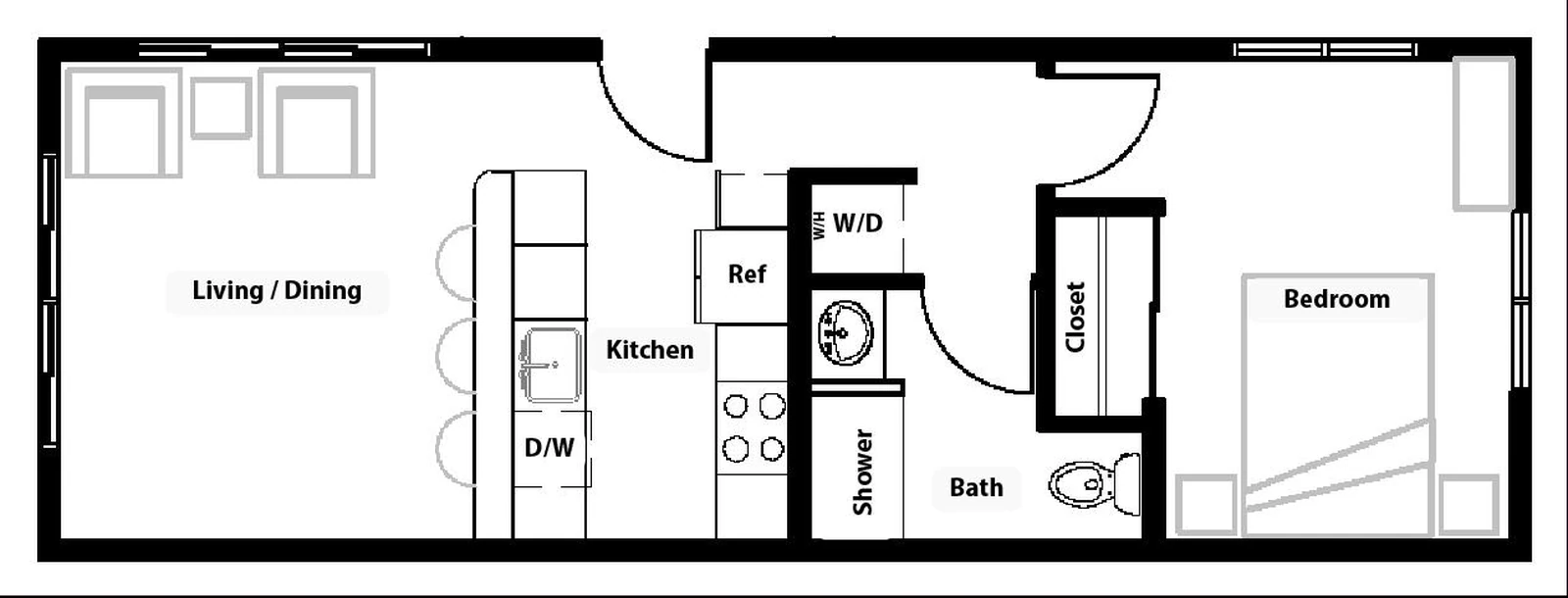Bungalow sheet, floor plan