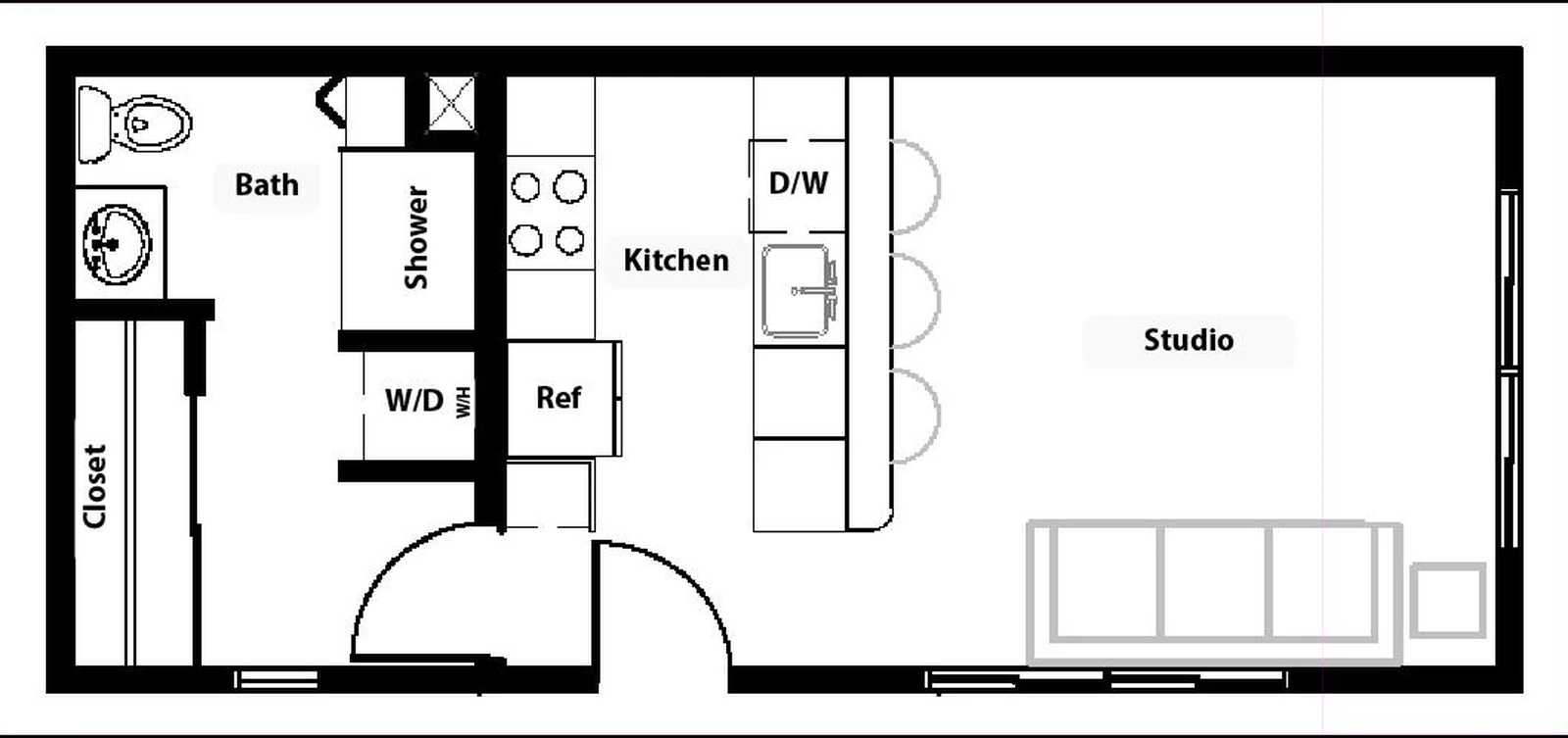 Hideaway sheet, floor plan