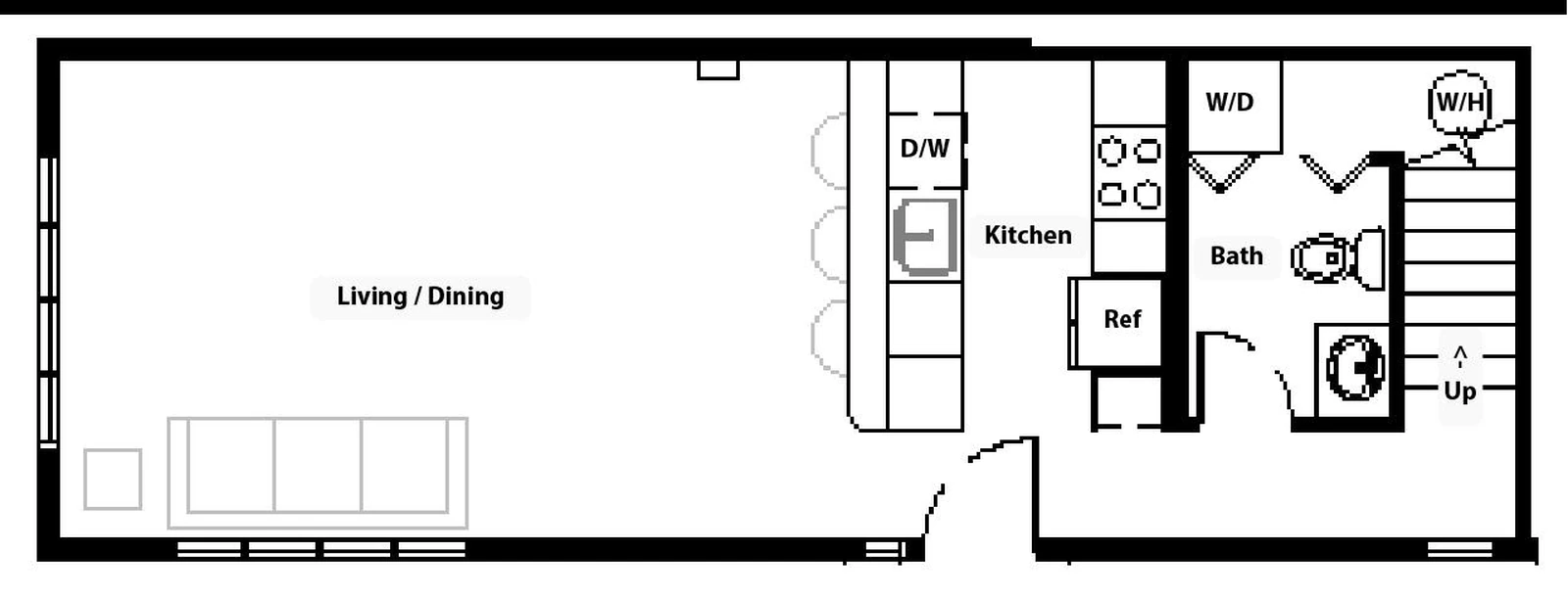 Villa sheet, ground floor plan